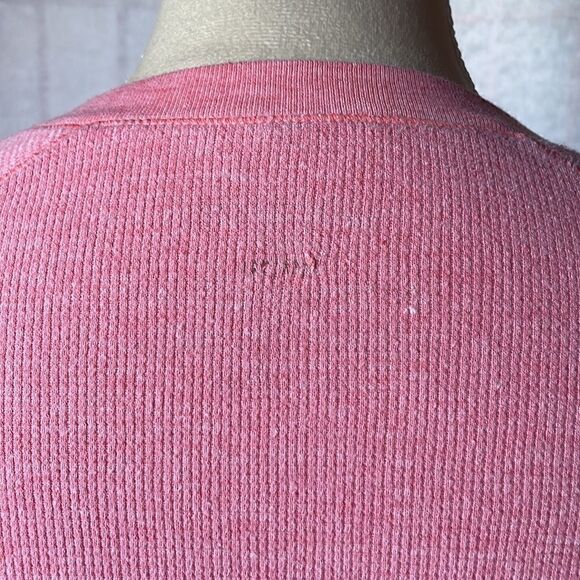 Jockey Pink Long Sleeve Thermal Top w/ Center Buttons (Size: Small) - Picture 7 of 8